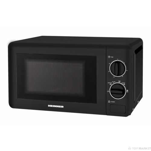 Микровълнова фурна Heinner HMW-20BK2, 700 W, 20 литра